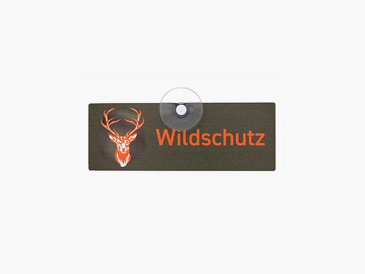 WILDE HILDE Jagdschild mit Saugnapf "WILDSCHUTZ" II
