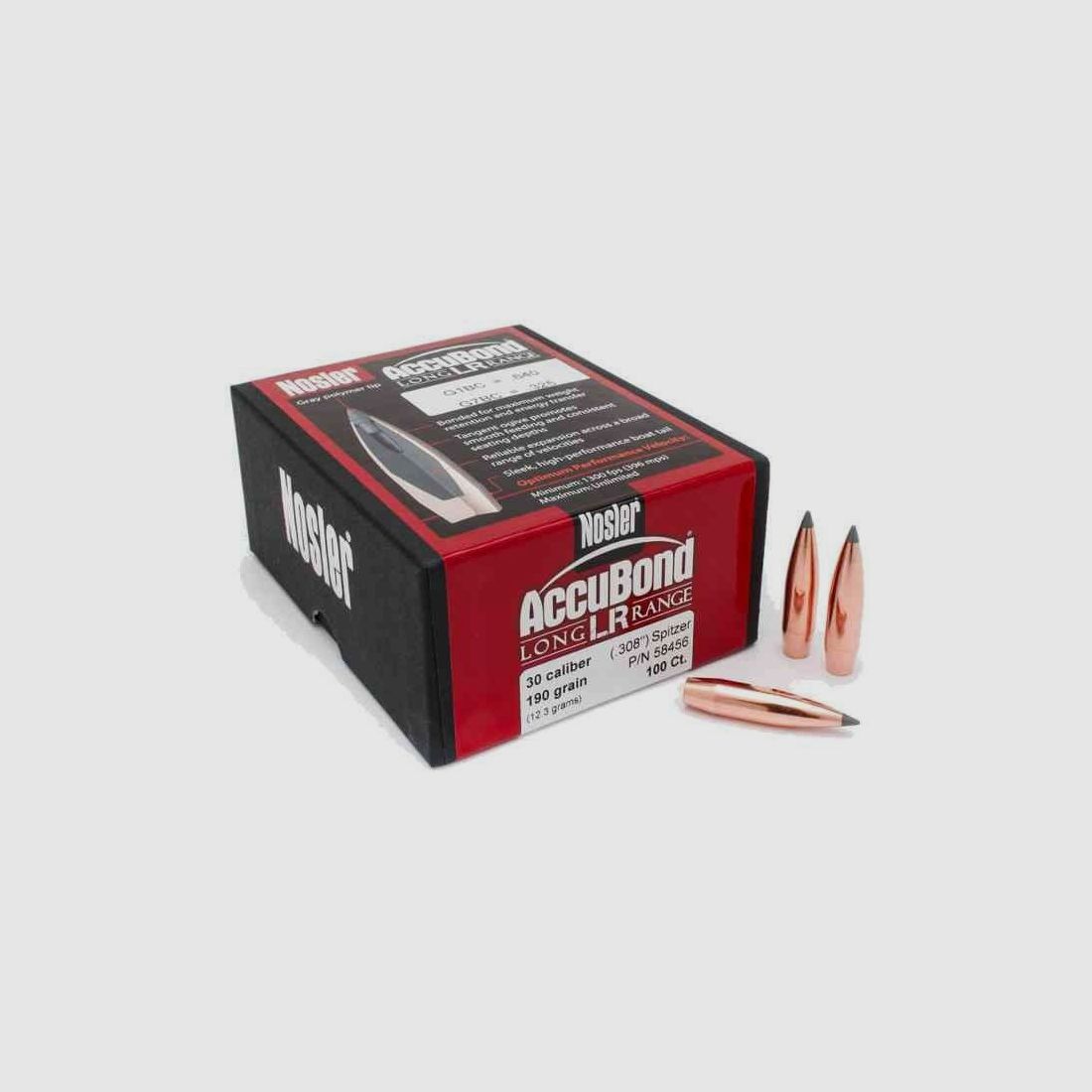 Nosler Accubond Long Range Geschosse Kaliber .308 – 190 grains