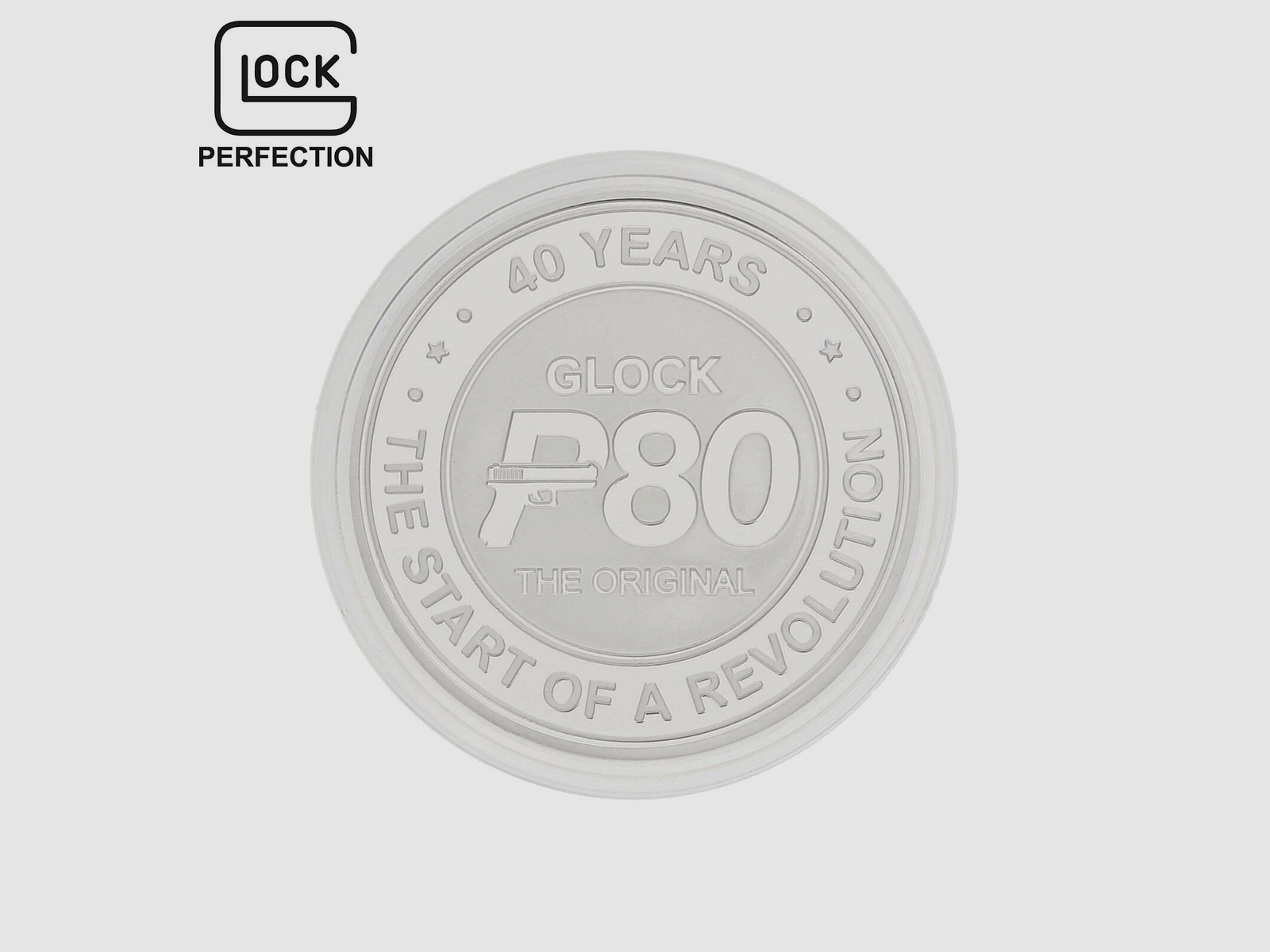 Glock 40th Anniversary P80 Medaille