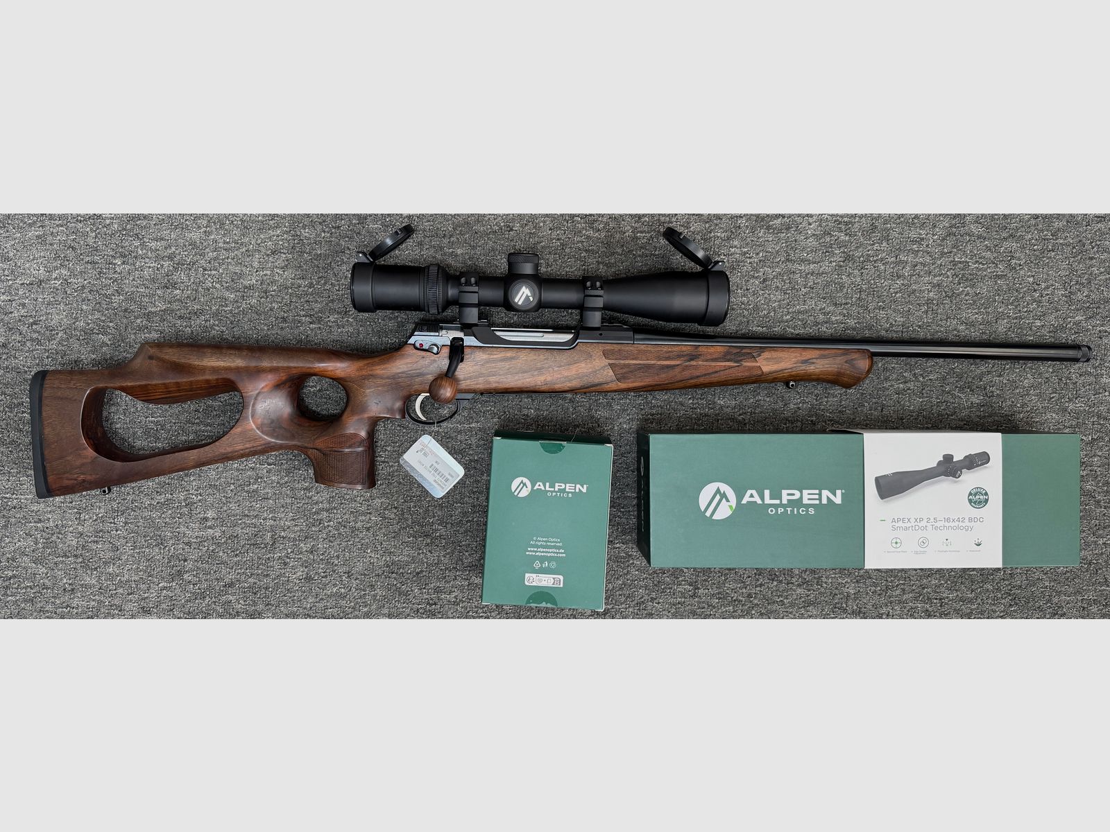 Anschütz 1782 - 8x57IS - M15x1 + Alpen APEX 2,5-16x42 con LP