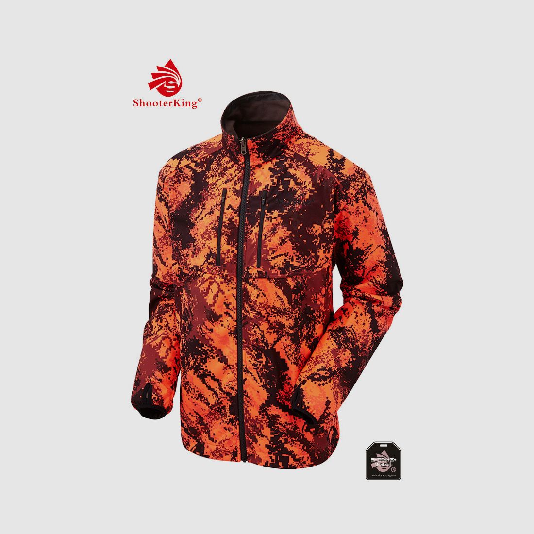 SHOOTERKING Digitex Softshell Wendejacke Blaze Camo