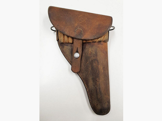 Revólver Suizo Ordinanza Mod.1929 funda de ejército, funda de cuero