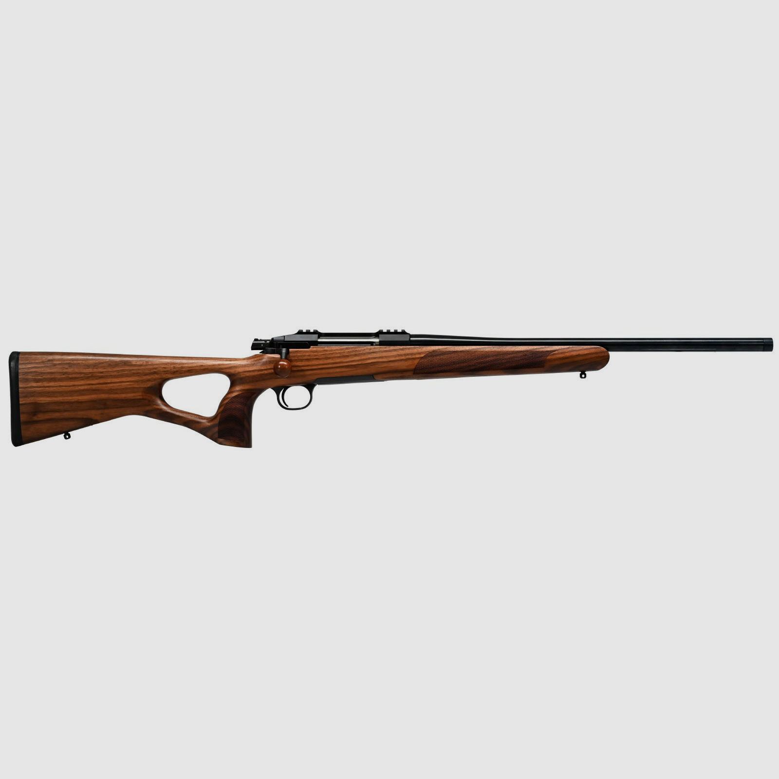 Steel Action Steel Action .308Win longueur de canon 51 cm / M15x1 / sans organes de visée classe de bois 3 / crosse à trou pour le pouce, poids sans organes de visée, avec filetage M15x1, .308Win, 51 cm