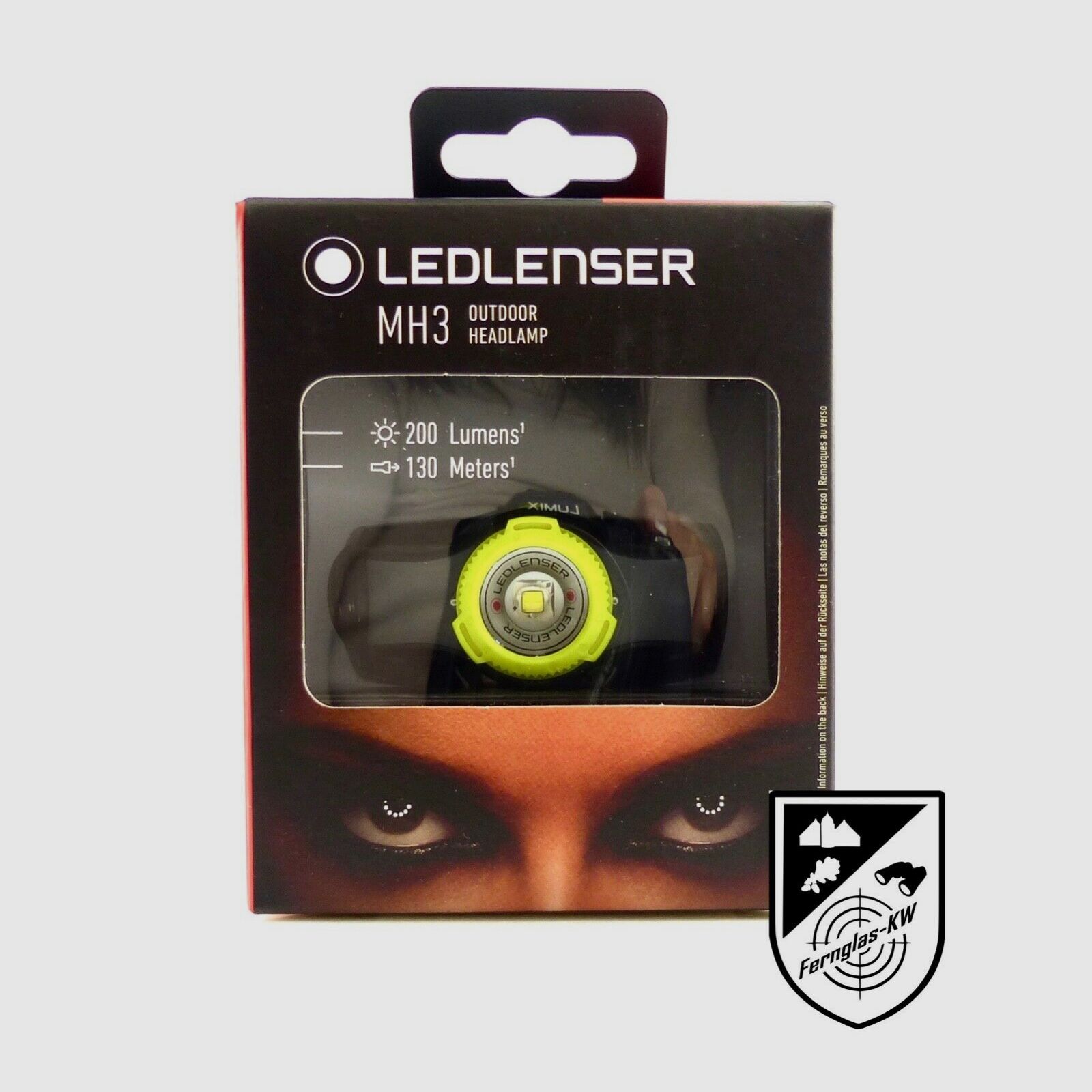 Ledlenser 502149 LED Kopflampe Stirnlampe MH3 Schwarz gelb 200 Lumen