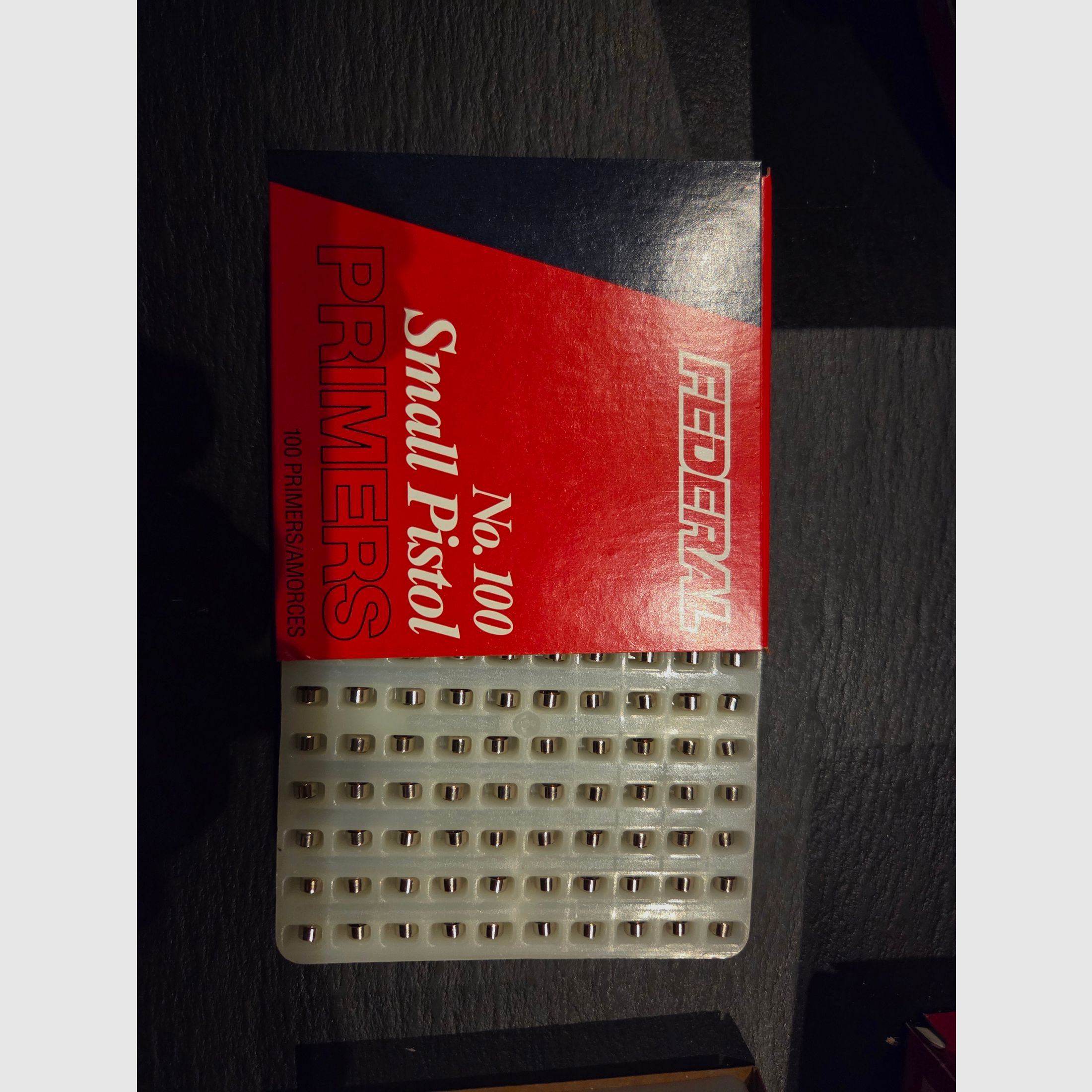 Capsulas de percusión Federal No. 100 para pistolas pequeñas