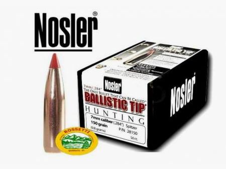 NOSLER palle BALLISTIC TIP cal..284 ( 7mm ) 150 gn. 50 pz. 28150