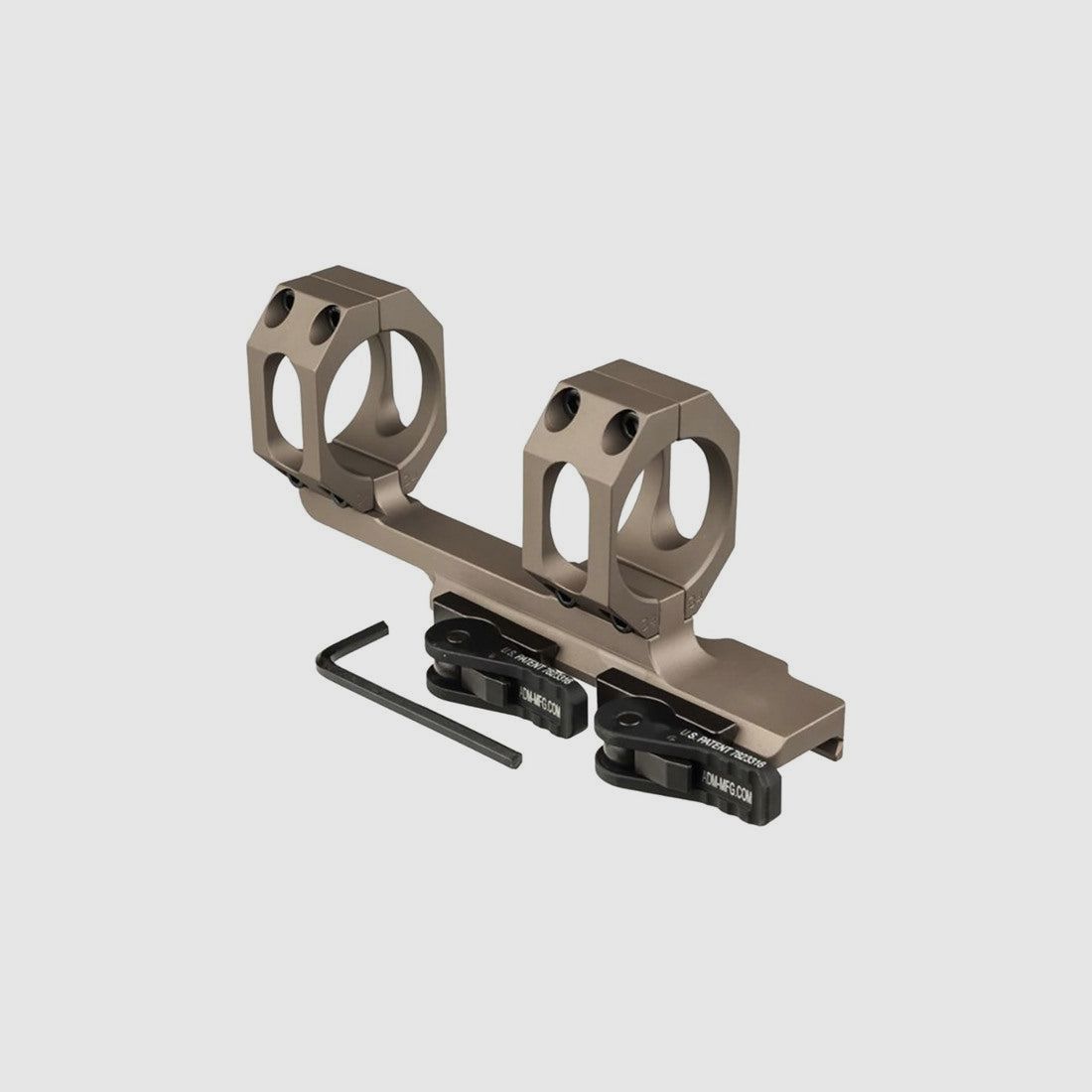 ADM RECON QD-Cantilever-Montage, 1 Zoll/30/34/35 mm, 0/20 MOA, Schwarz/FDE