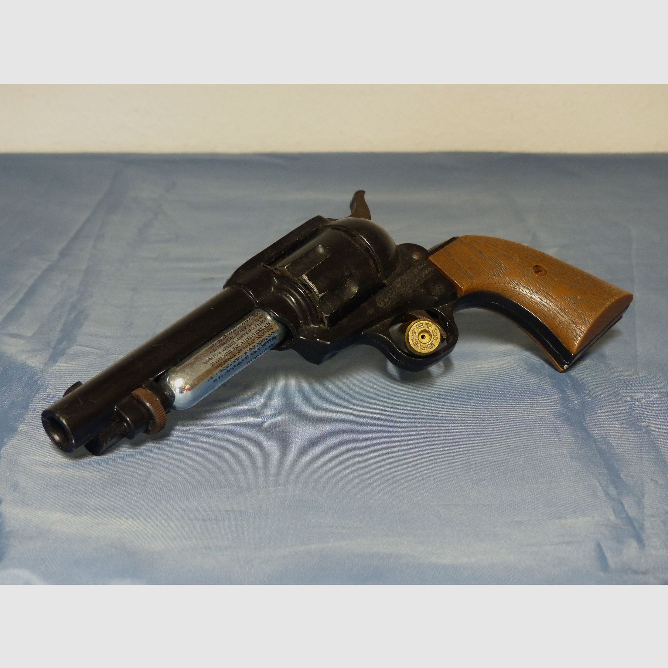 Revolver Crossman Peace Maker Mod. 44 Single Action Cal. 22 CO2 um 1975 vintage