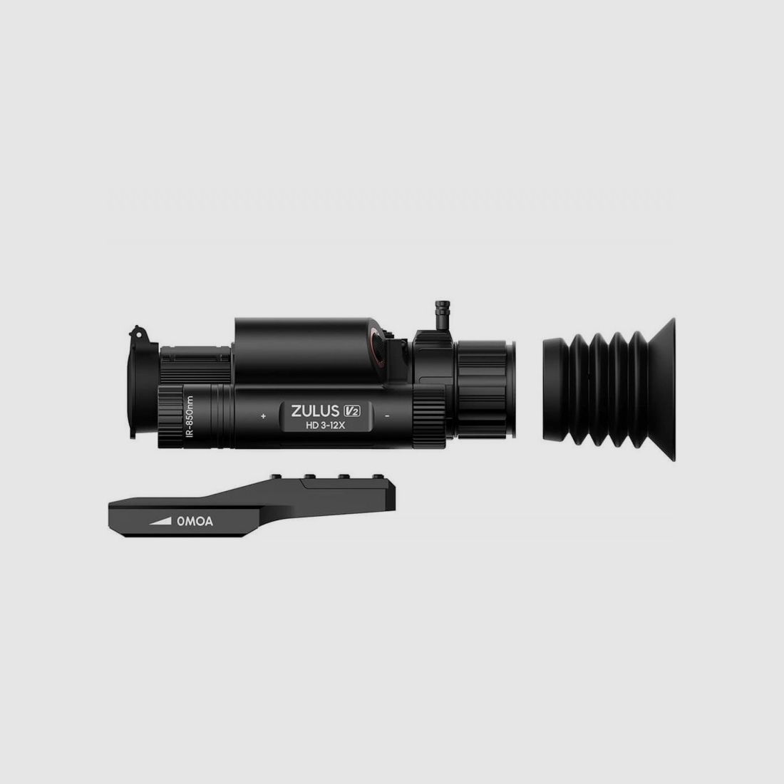 NACHTZICHTAPPARAAT DNT OPTICS ZULUS HD V2 3-12 LRF + 2 BATTERIJEN 21700 EN OPLADER, afbeelding 7 van 10