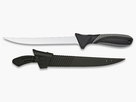 Filetiermesser mit 18,5cm Klinge Filet-Messer mit Kunststoffscheide Filliermesser