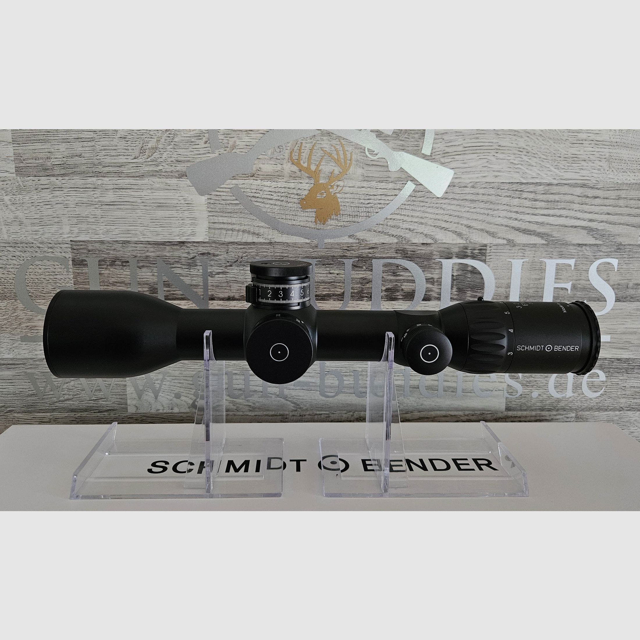 Schmidt & Bender EXOS 3-21x50 Absehen D7 mit Leuchtpunkt + ASV ST II-B LT - Neuware vom Fachhandel