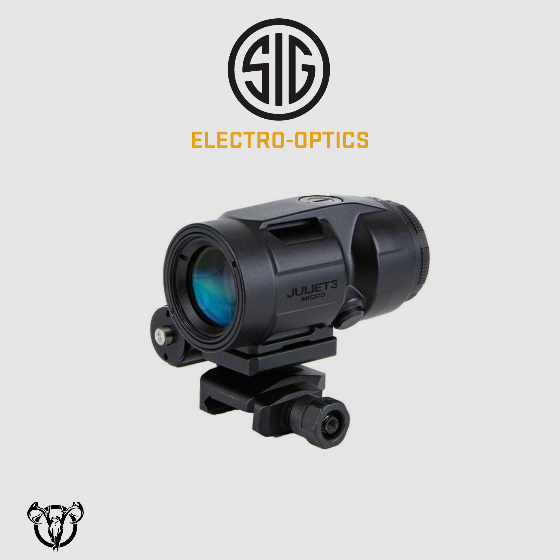 Magnifier SIG OPTICS Juliet 3-Micro, 3X22mm, Push-Button-Montage mit Abstandshaltern, Schwarz, Bild 1 von 2
