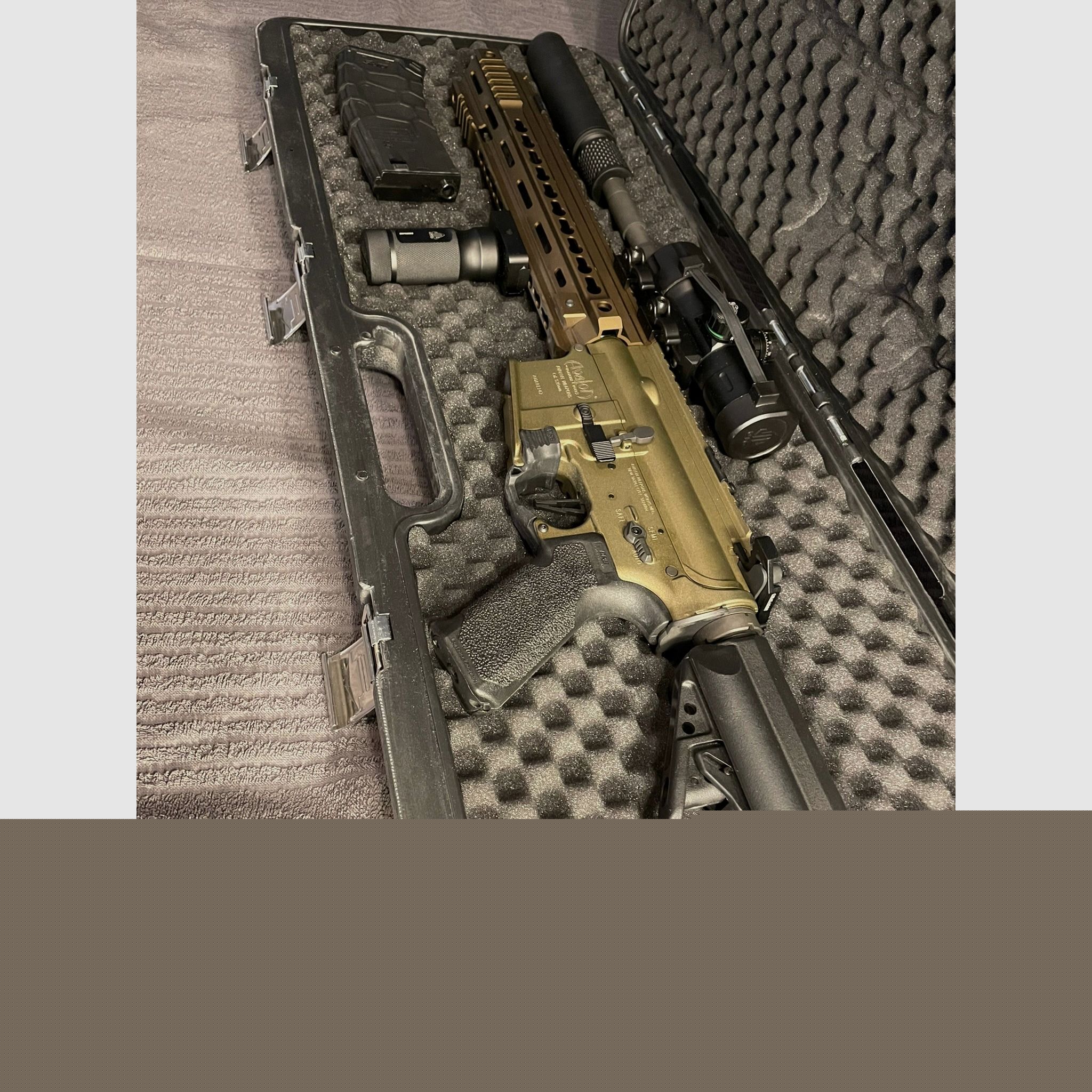 VFC Avalon Calibur Carbine Deluxe Vollmetall S-Aeg 6mm BB Tan 1,4 Joule