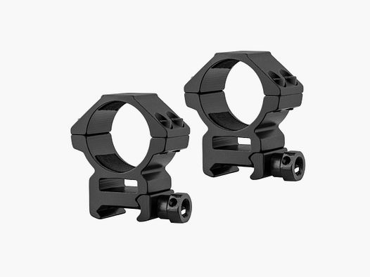 Colliers de Montage RTI 30 mm pour Rail 21 mm avec Serrage Écrou - Bas - RTI Optics
