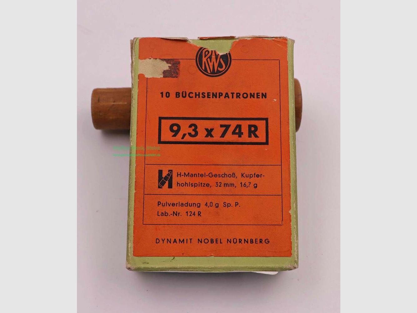RWS (WZd.Fa.Rottweil) geweerpatronen 9,3x74R