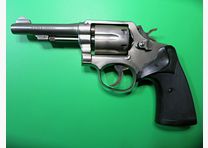 Smith & Wesson Mod. 10-5 (like Victory), .38 Special, 4" barrel, stainless steel, classic catch shot #82