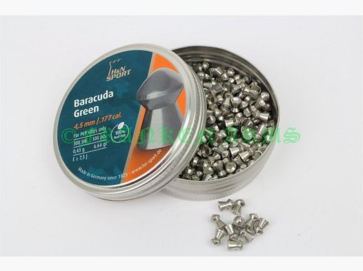H&N Baracuda Verde 4,50mm 300 piezas