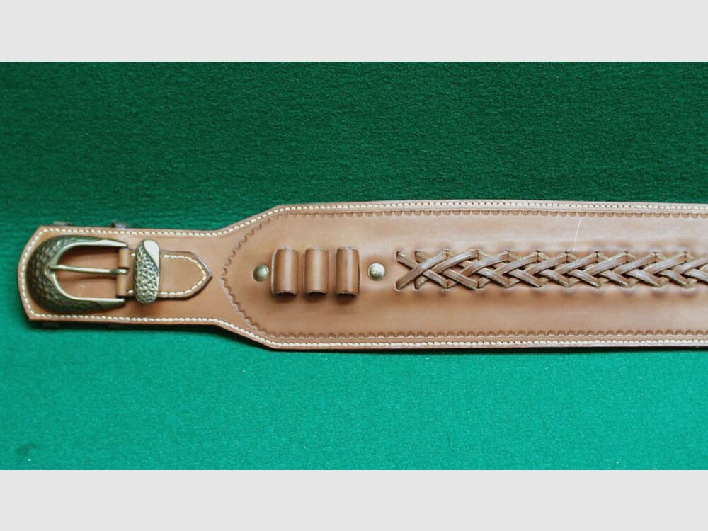 Custom Made Patronengürtel Leder
