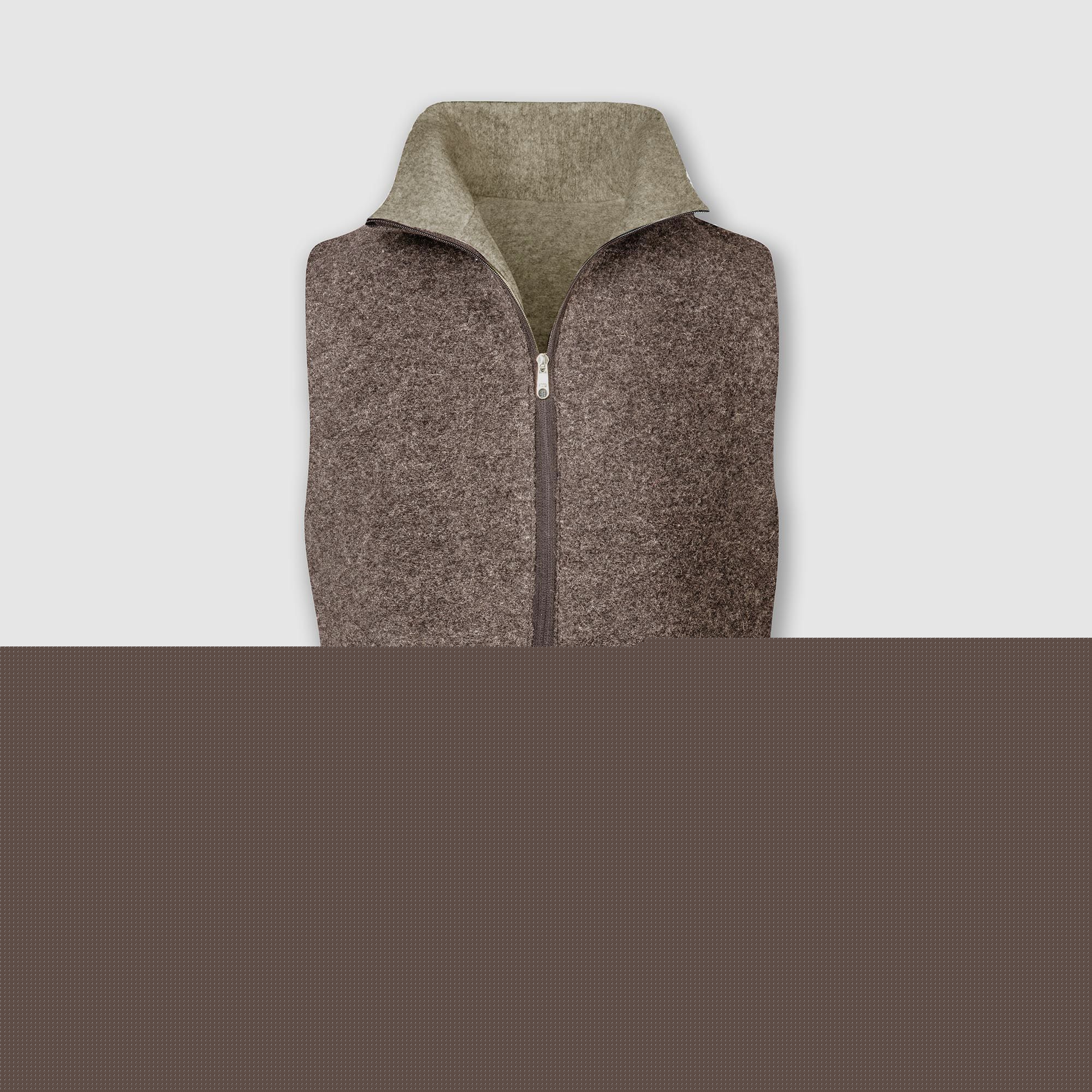 Fellhof wool felt vest reversible