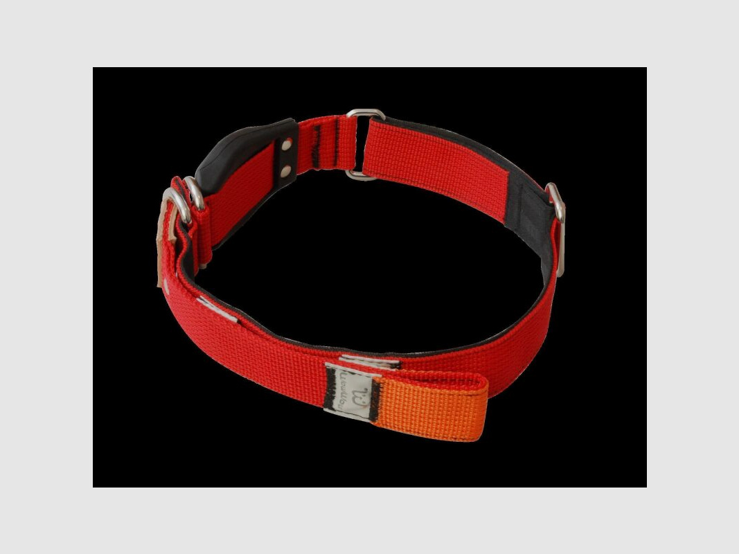 WowWow Hundehalsband mit integrierter Leine Rot