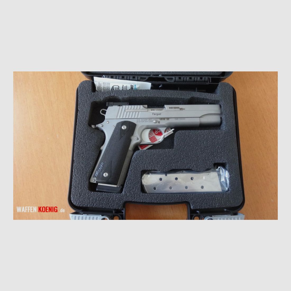 Pistola SL de Sig Sauer: Sig Sauer 1911 Stainless Target Cal. 45 ACP