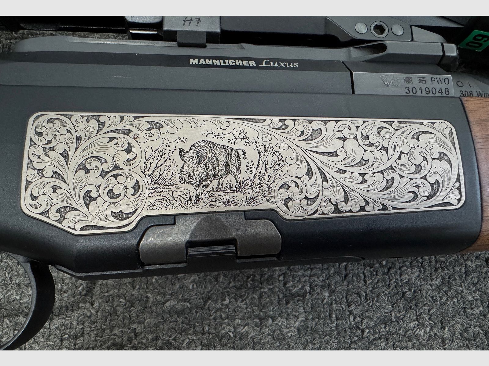 Steyr Mannlicher .308Win. + Zeiss  3-12x56 - Leuchtpunkt - M14x1 - LINKS !!!