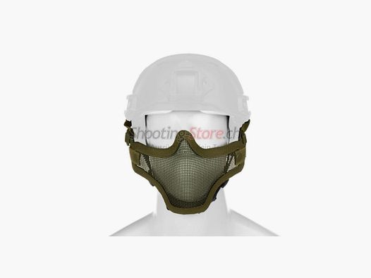 Invader Gear Steel Half Face Mask FAST Version OD