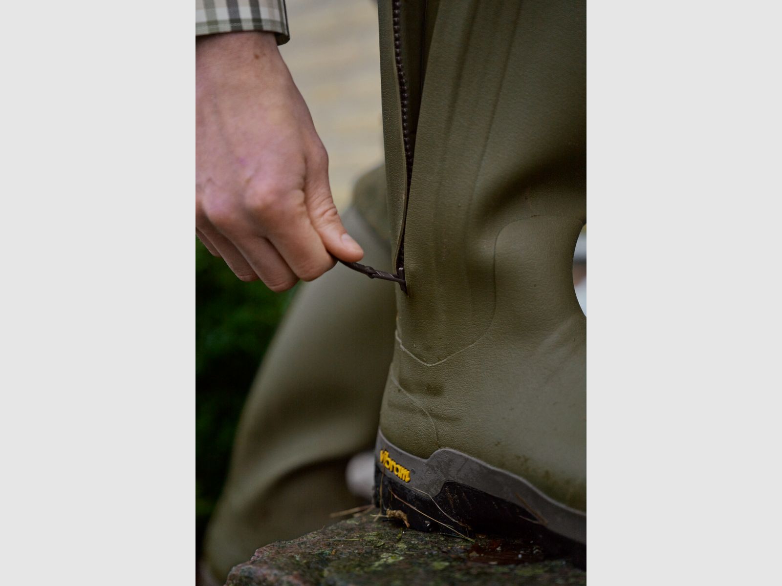 HÄRKILA Forest Zip Gummistiefel Dark olive