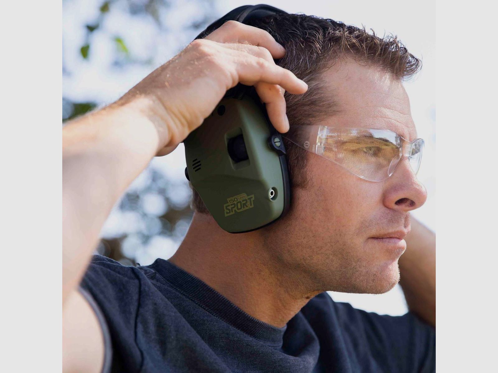 ISOTUNES Sport Defy Slim Protezione Acustica con Bluetooth / Verde