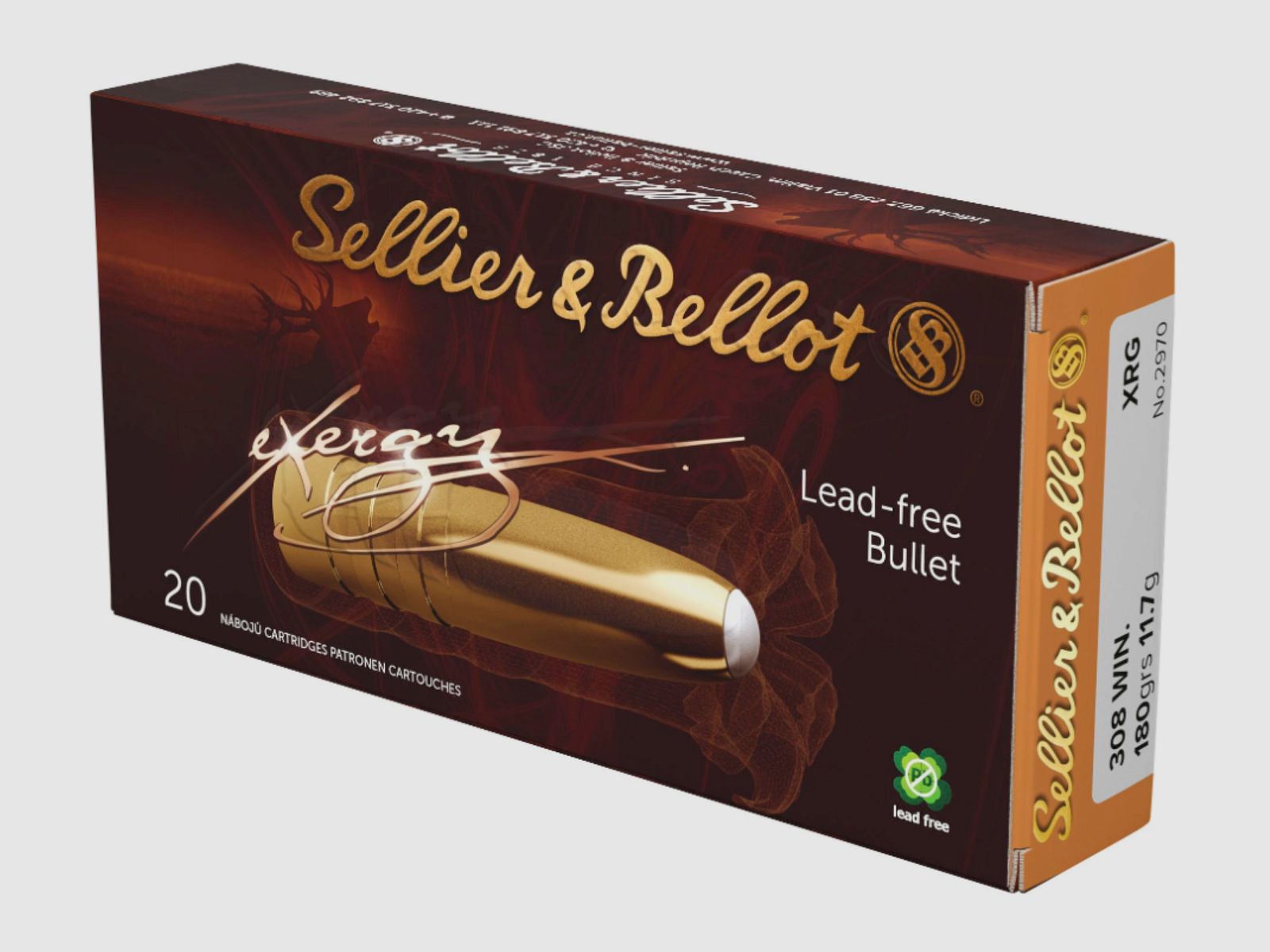 Sellier & Bellot 161392 .308 Win. XRG Exergy Bleifrei 11,7g 180grs