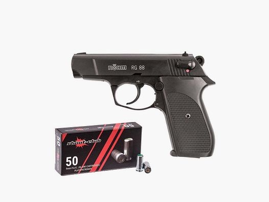 Röhm RG 88 pistola a salve 9mm P.A.K. brunita +