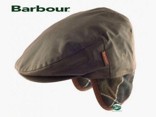 BARBOUR Czapka Cheviot kolor oliwkowy
