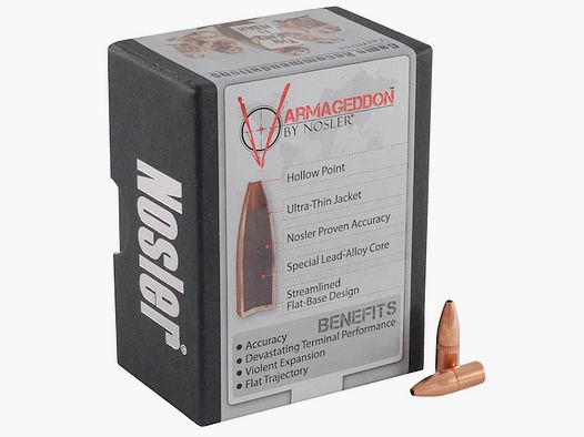 Balle Nosler Varmageddon .22/.224 62GR FBHP 100 pièces