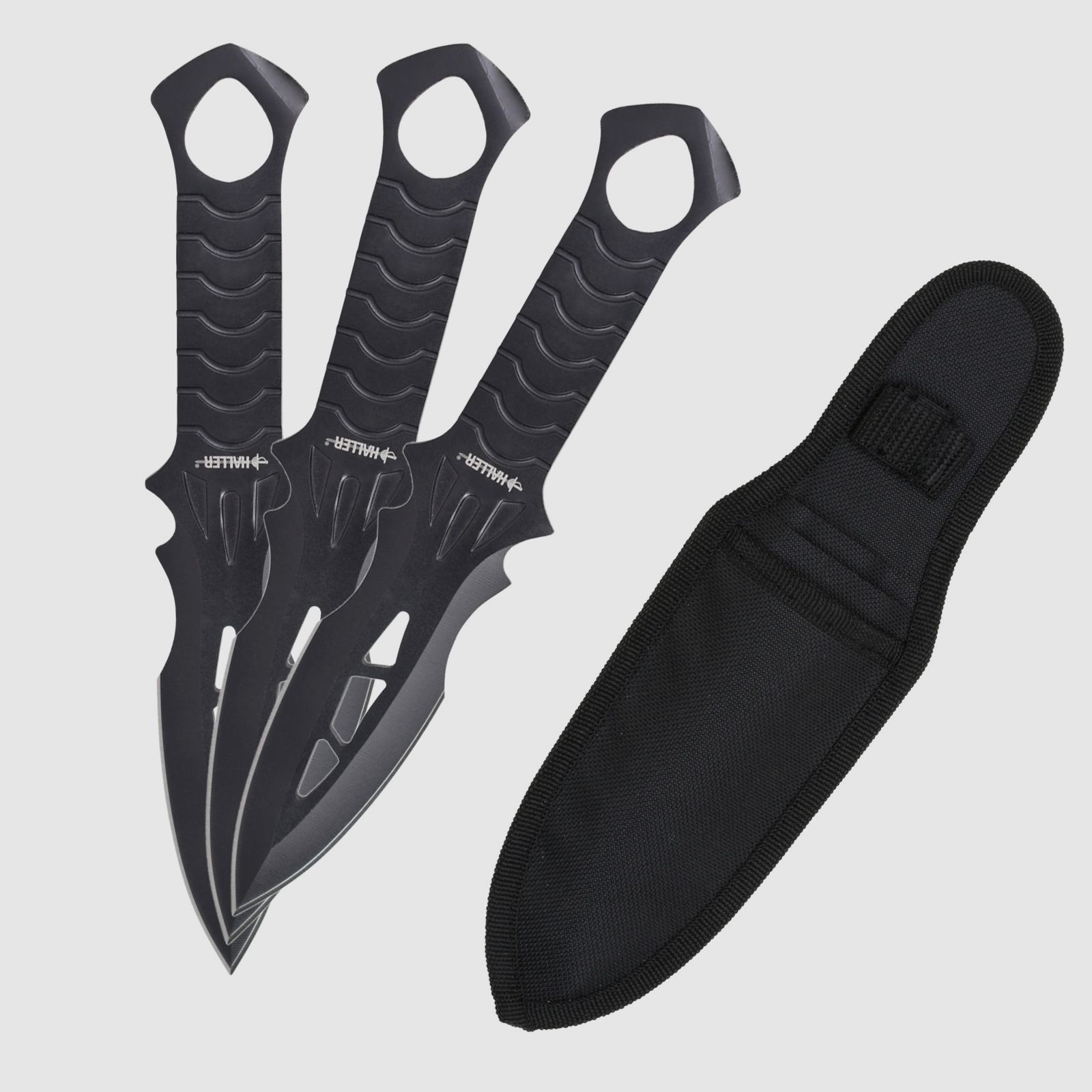 Throwing knife 3-piece set with nylon case
