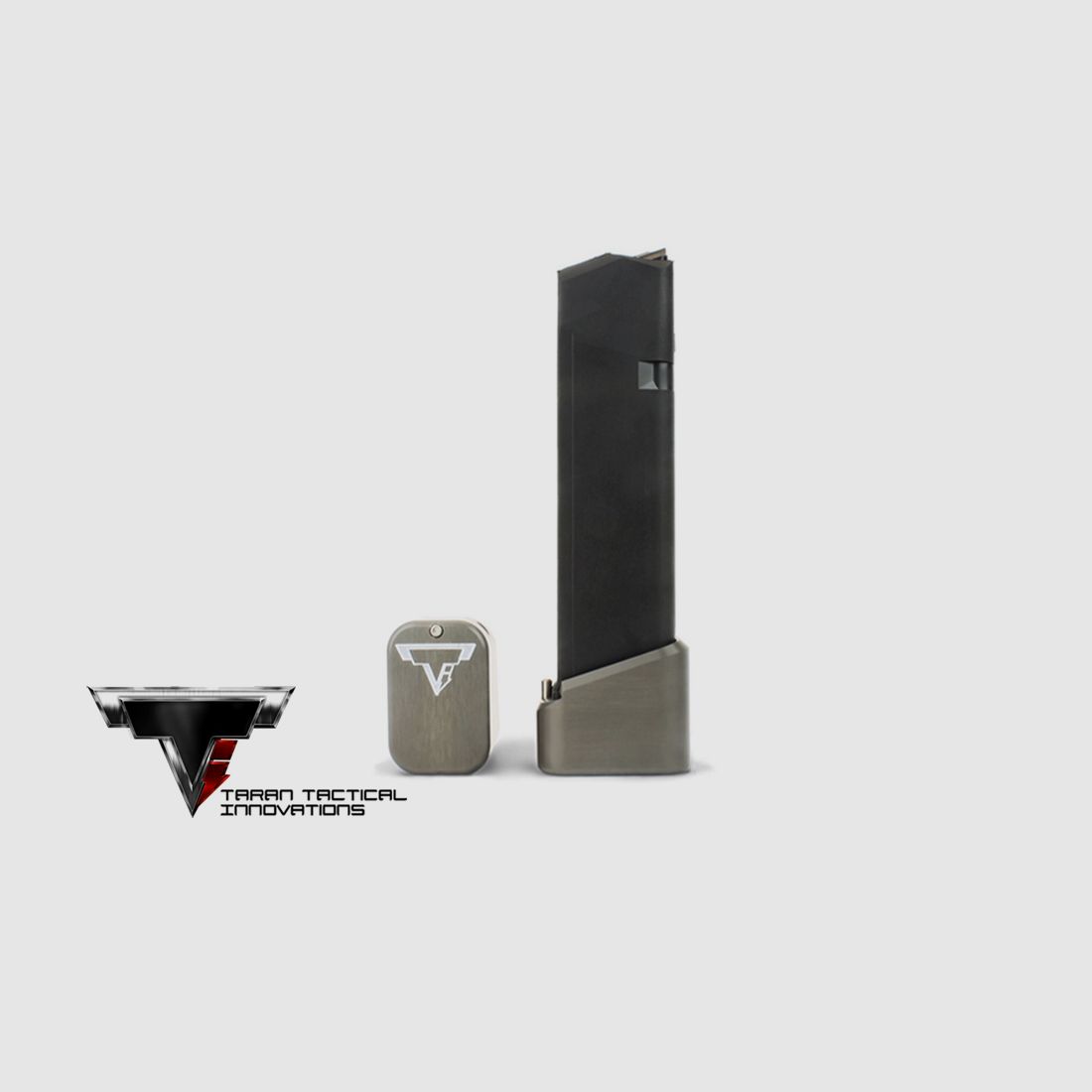 TTI Base Pad Kit Glock 17/22/34/35 +5/6 Titanium Gray