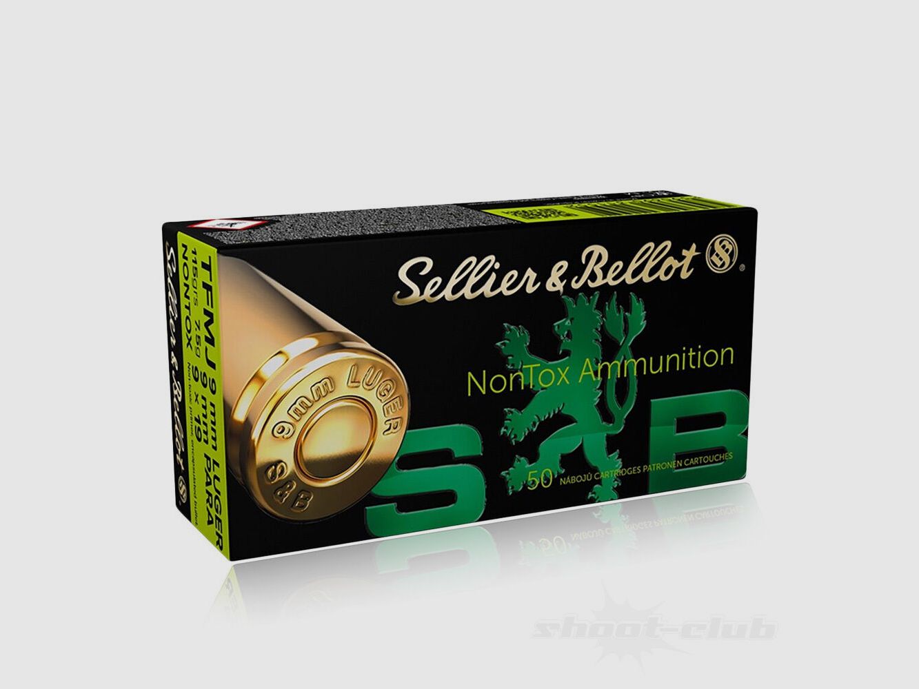 Sellier & Bellot TFMJ NON-TOX 7,5g/115gr 50pcs 9mmLuger