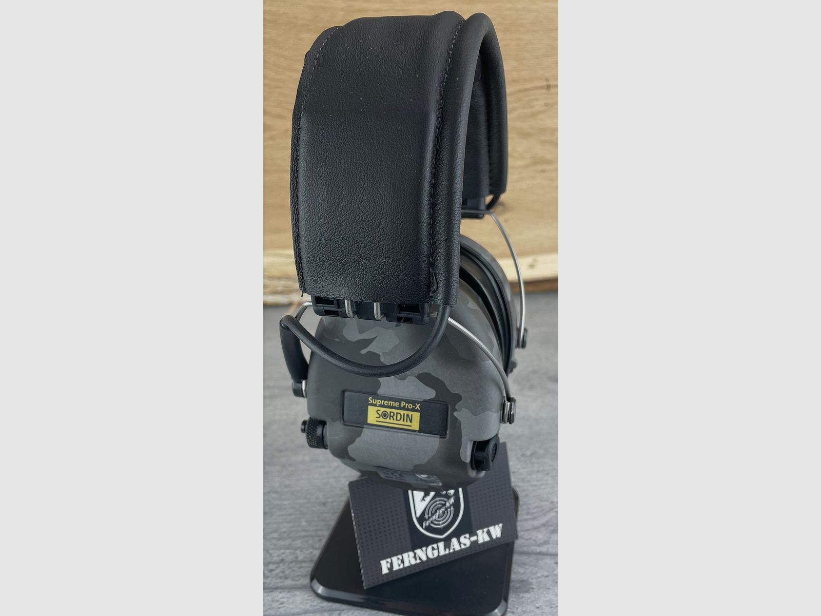 Sordin 75302-X/L-15-S Protezione auditiva elettronica Supreme Pro X LED fascia notturna Camo Gel