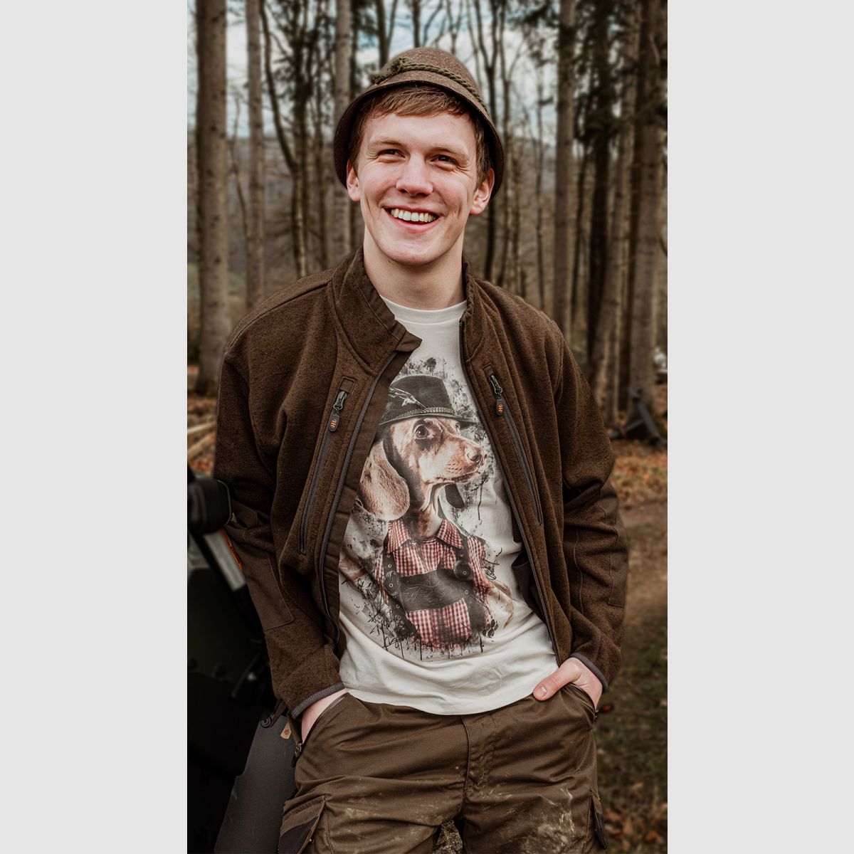 HOUSE OF HUNTING knitted fleece jacket BJÖRN