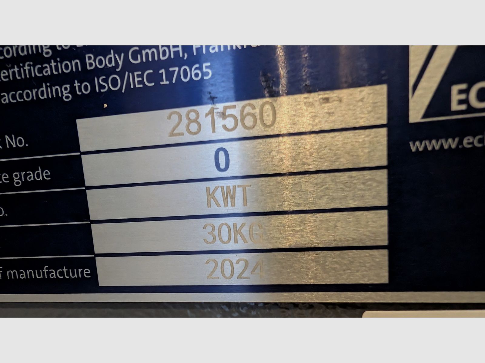 Kurzwaffenschrank KWT 800 Grad 0 mit Zahlenschloss von Eisenbach NEUWERTIG!!!