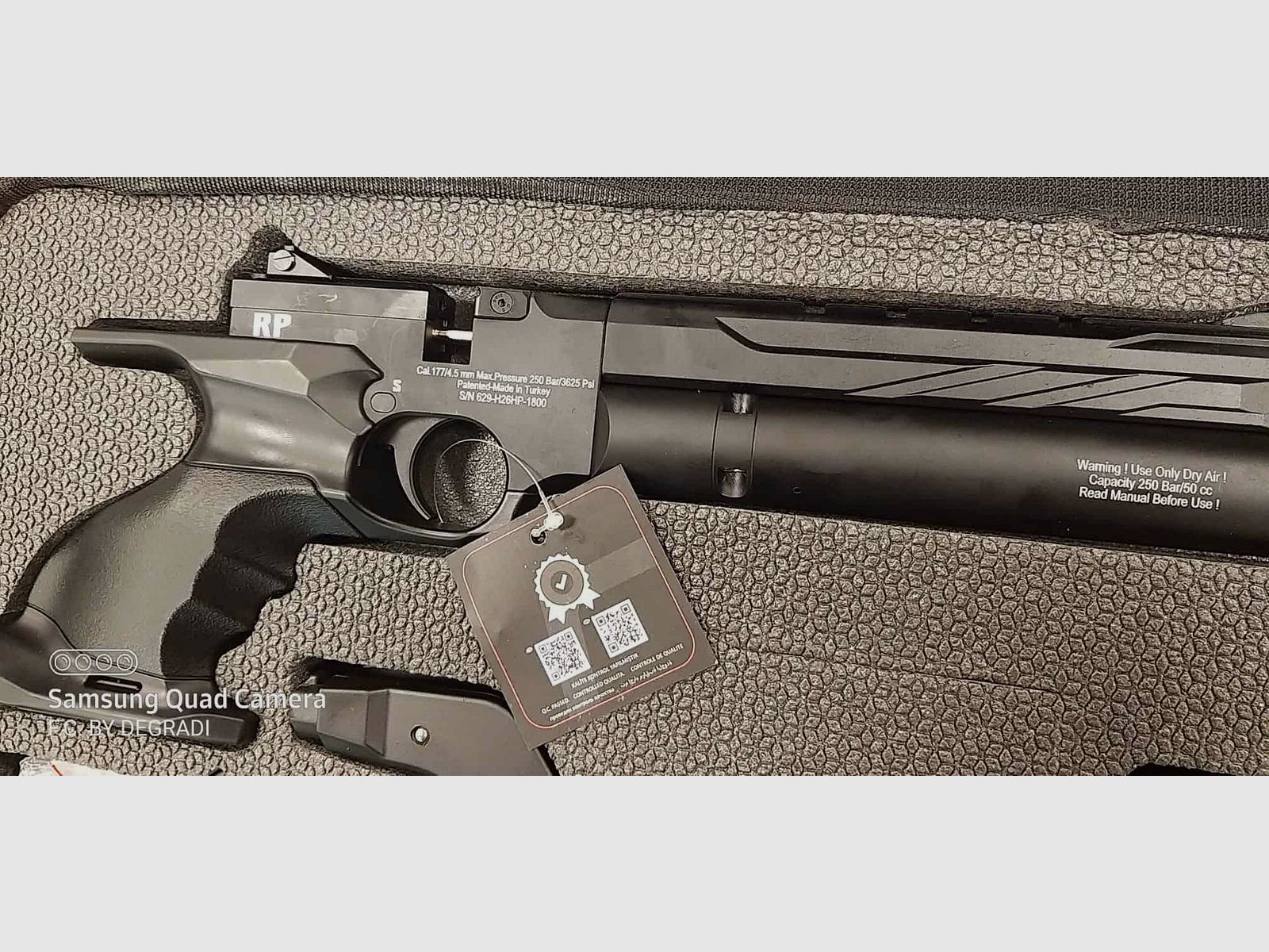 PISTOLA ARIA COMPRESSA REXIMEX RP 4,5 LIBERA VENDITA, immagine 2 di 4