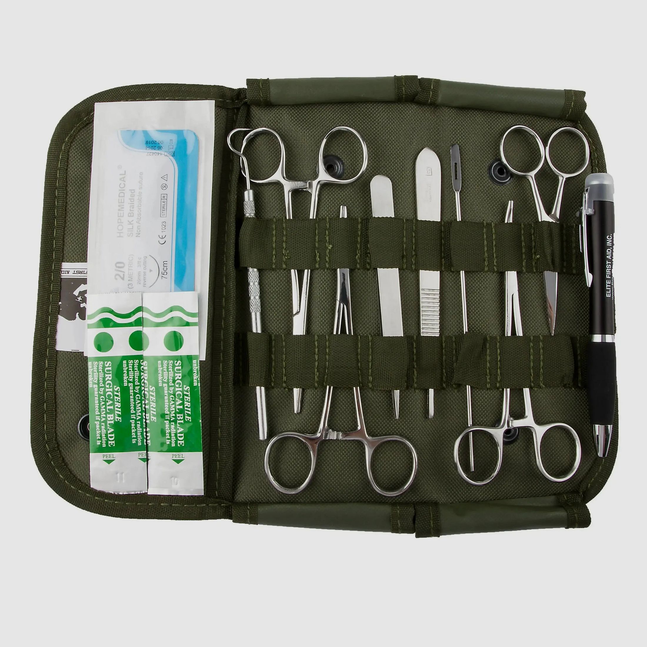 Mil-Tec Mil-Tec Set quirúrgico US de 12 piezas