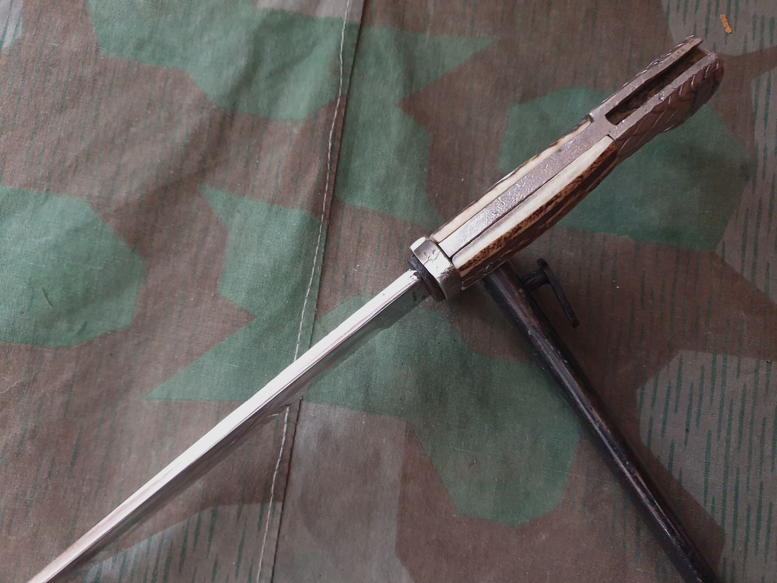 Unikat Uitgaansbajonet 2 WK / WWII K98 Extra Zijdegeweer
