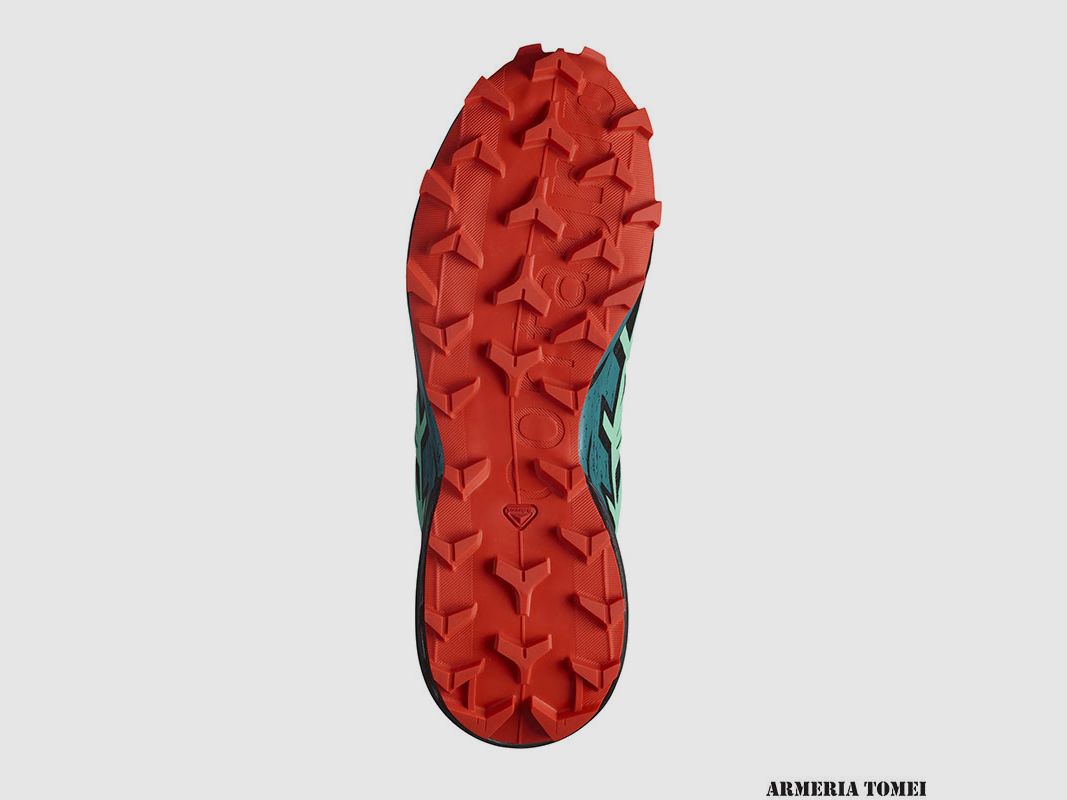 SALOMON – FEMMES – SPEEDCROSS 6 W Noir / Biscay Vert / Rouge Feu, image 4 sur 7