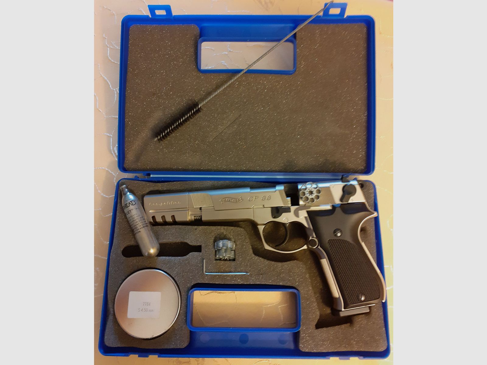 Pistolet CO2 Walther CP88 Competition, niklowany