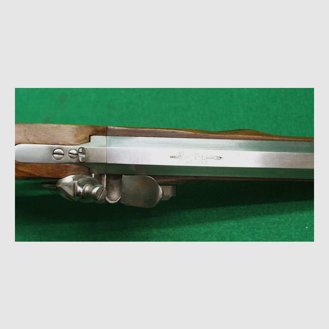 Artax Boutet Steinschloßpistole, Kal.45 glatt, steel finish