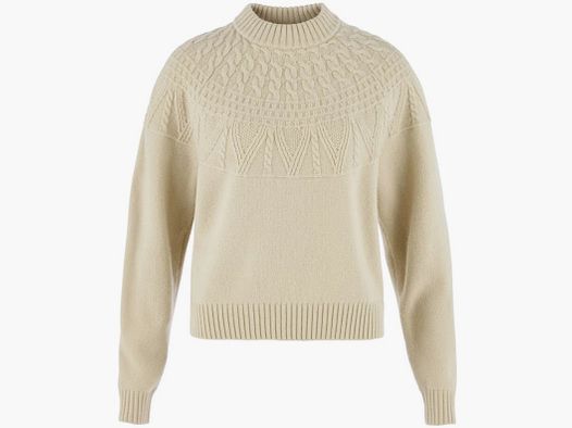 Fjälllräven Ovik Solid Jacquard Knit Women Light Beige