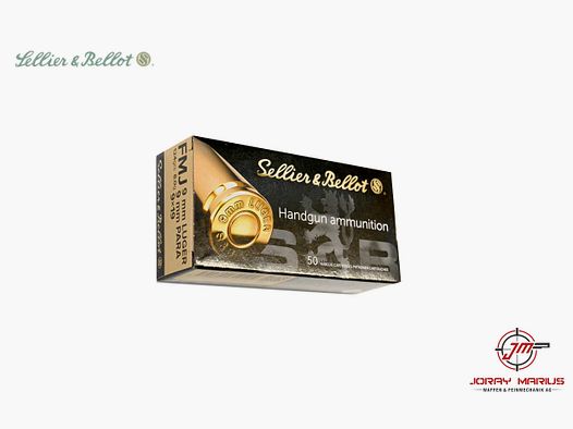9mm Para S&B 8.0g 124gr FMJ