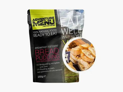 Avonturenmenu Brotpudding met appels en kaneel