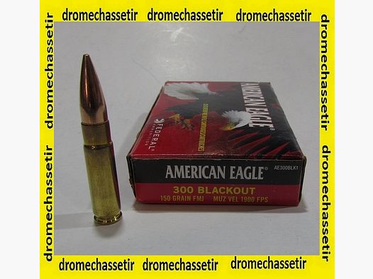 boite 20 cartouches cal 300 Blackout FEDERAL 150 grains FMJ