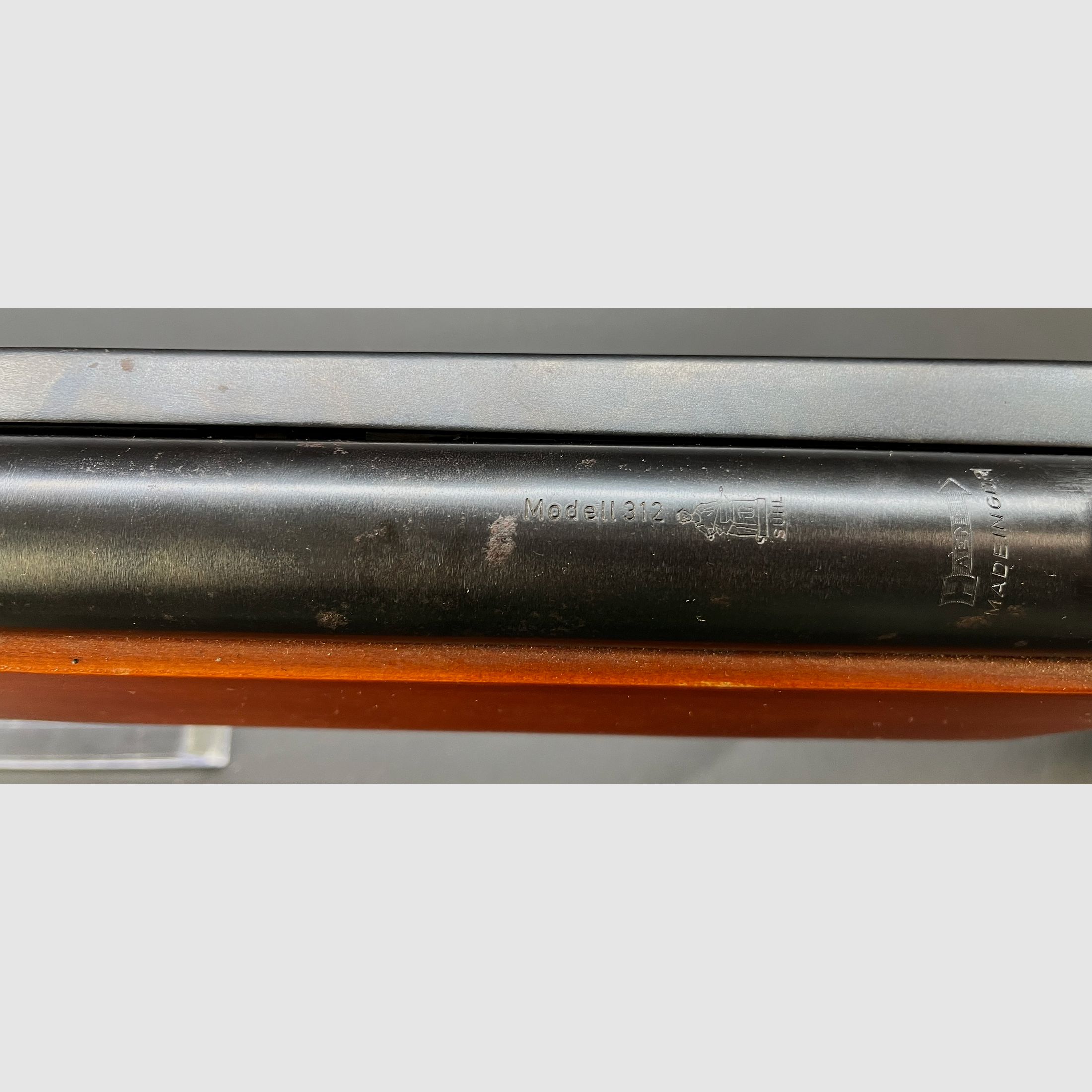 Haenel Mod. 312 Seitenspanner Luftgewehr 4,5mm Diabolo mit Diopter und neuer Dichtung und Kolbenfede